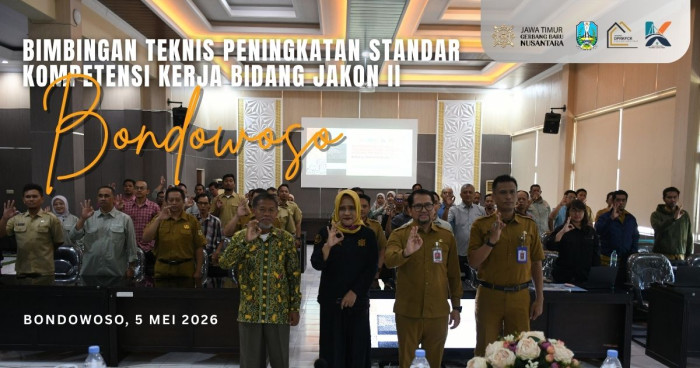 Dinas PRKPCK Provinsi Jawa Timur bersama Dinas BMSDABK Kabupaten Bondowoso Gelar Bimtek Peningkatan Kompetensi Ahli Teknik Jalan