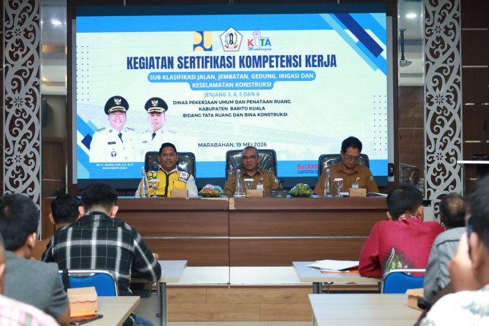 UJI / SERTIFIKASI TENAGA KERJA KONSTRUKSI DI MARABAHAN